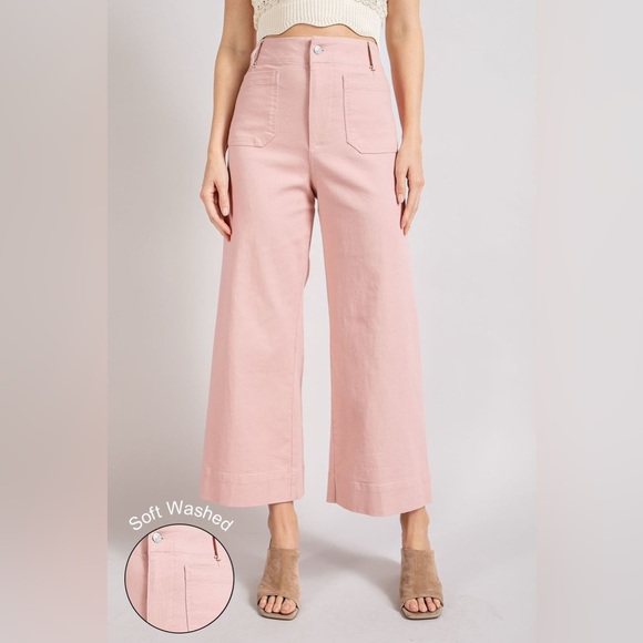 Soft Wash Wide Leg Jeans - eesome - Picture 4 of 4